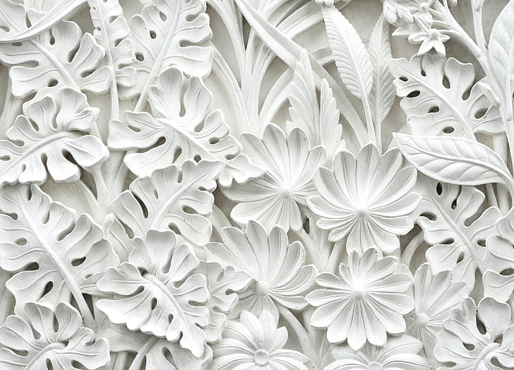 white leaves decor