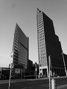 Gray Scale Photo of High Rise Building