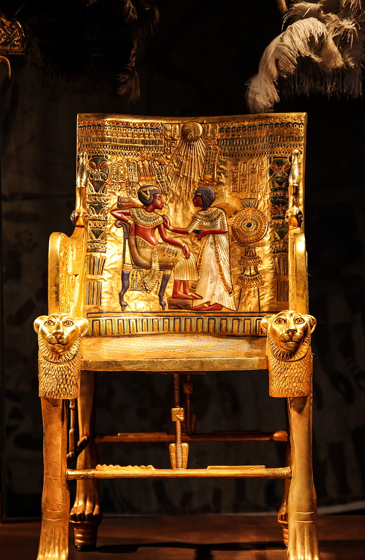 Ancient Egypt engraved chair