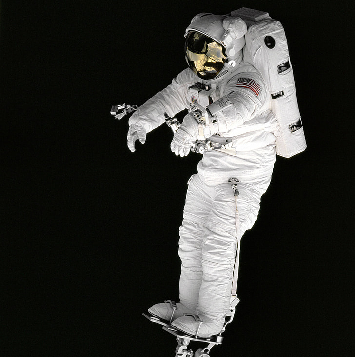 close-up photo of astronaut