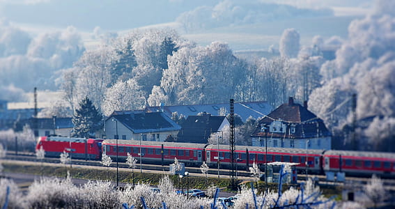 red train illustration