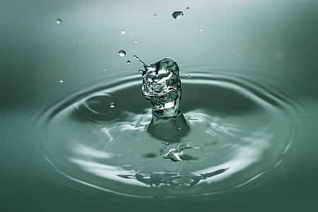 photo of water droplets