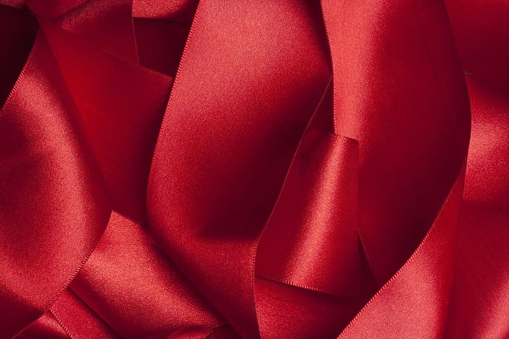 red, fabric, textile, macro, detail, color image