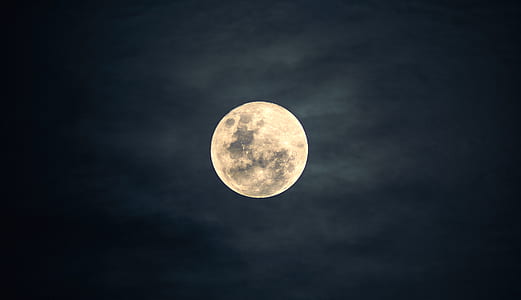 moon in night time