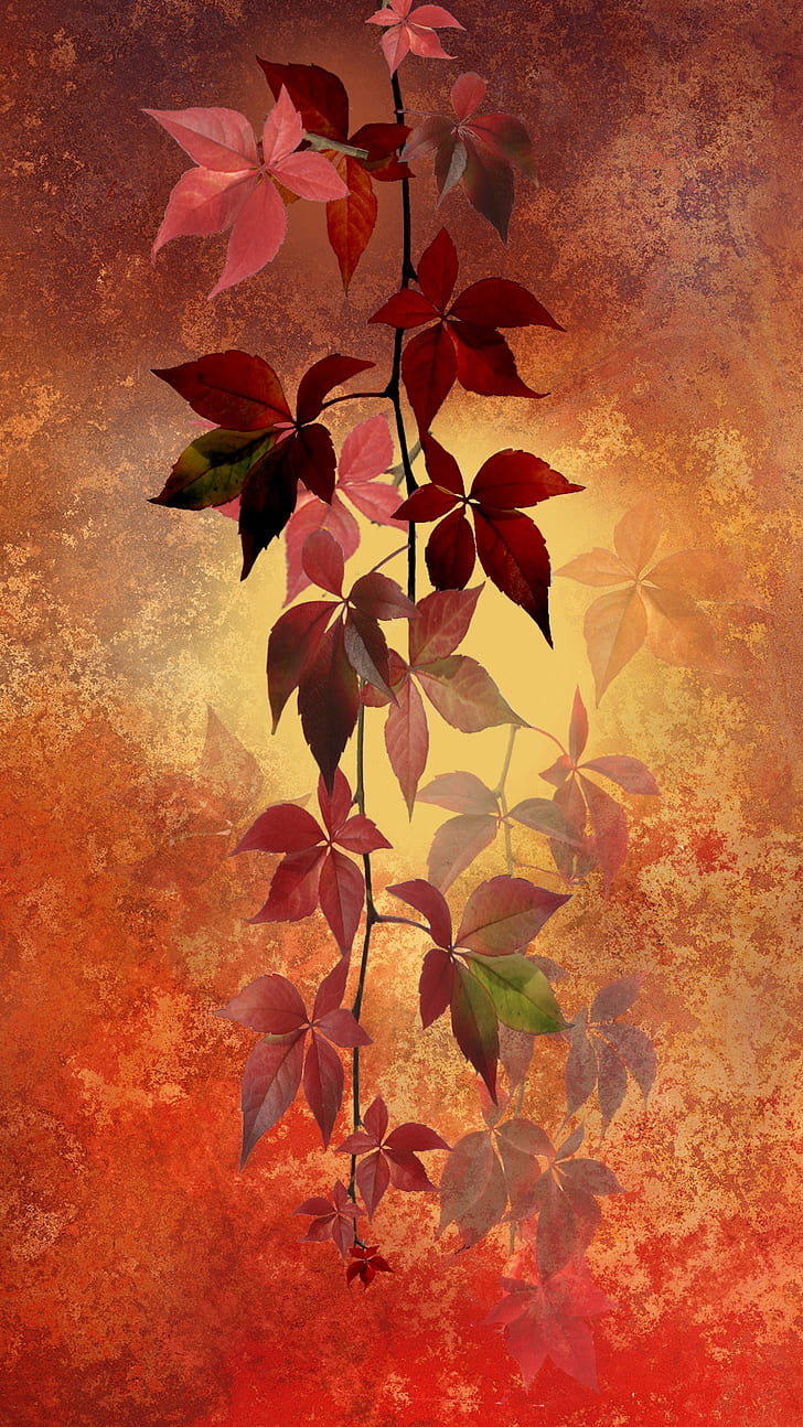 autumn leaves iphone wallpaper