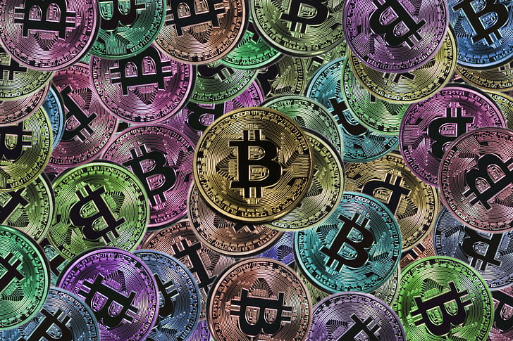 Bitcoin tokens wallpaper