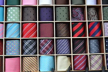assorted-color-and-pattern necktie lot