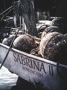 Sabrina II Mornington print on boat