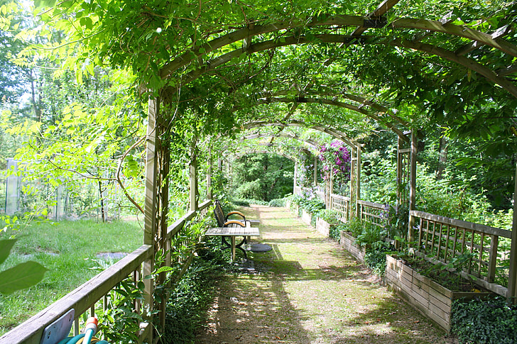 garden arbor pathway