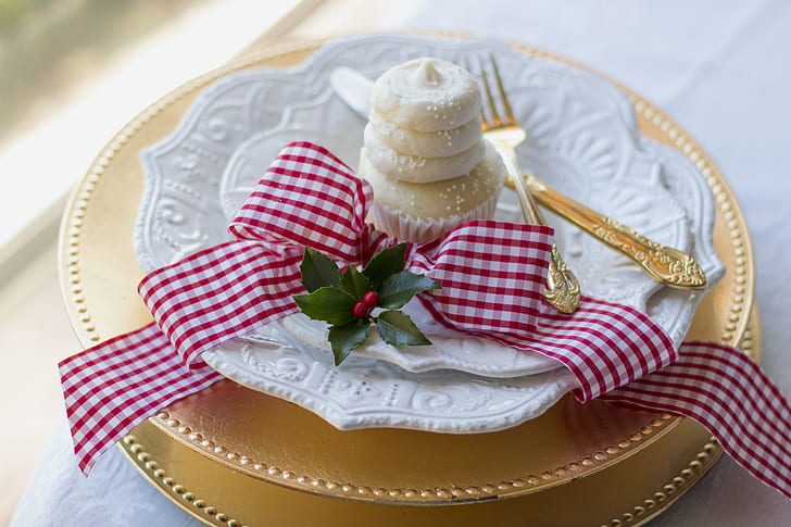 cupcake on white plate