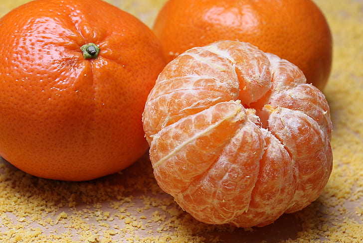 peeled orange citrus fruit