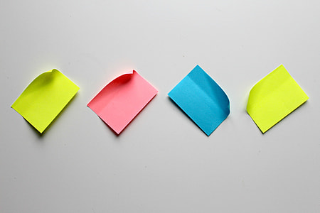 Sticky notes in office