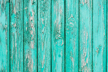 teal wooden surface