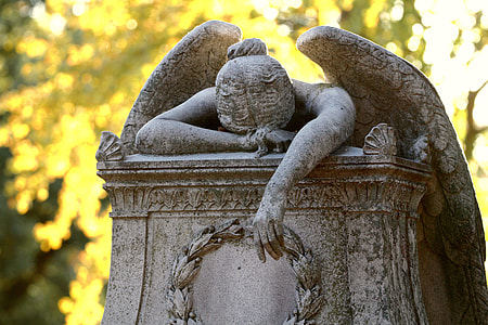 fallen angel statue