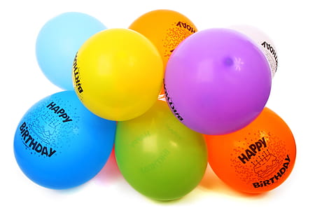 assorted-color birthday inflatable balloon lot