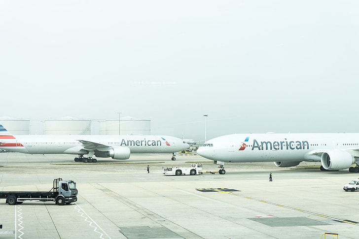 photo of two American air planes