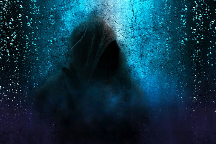 hooded apparition illustration