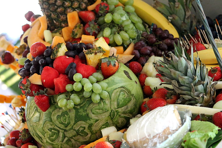 fruit arrangement on table