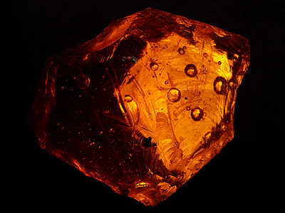 orange stone fragment