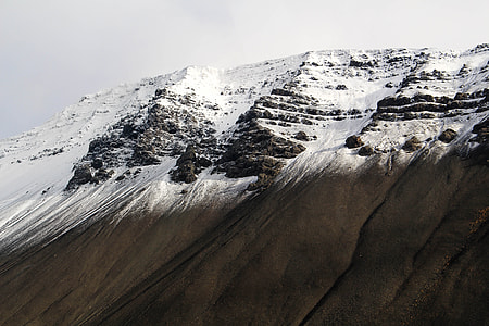 snowcap mountain photo