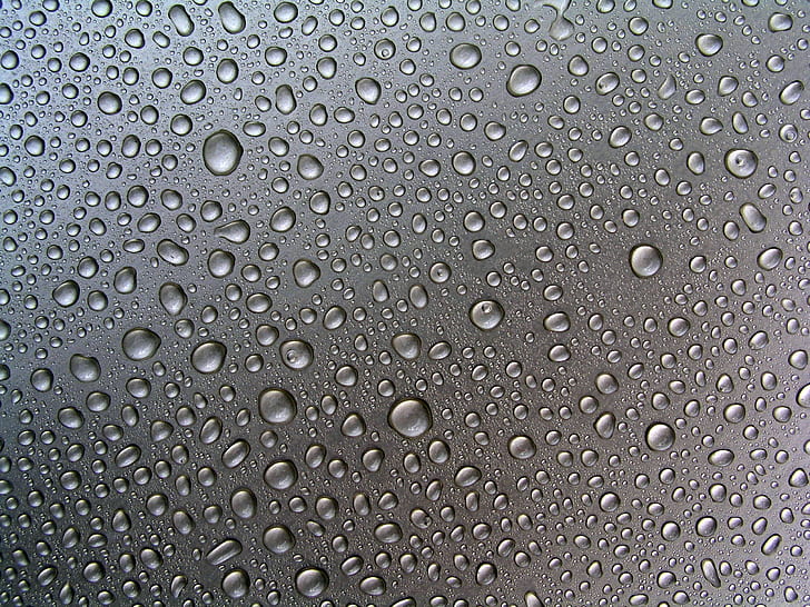 water dews in glass