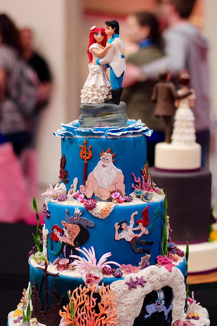 Disney Mermaid themed cake