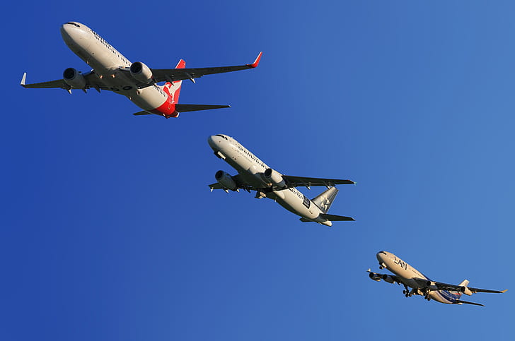 three airplanes