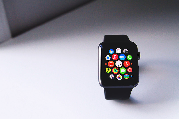 Closeup shot of the Apple Smart Watch
