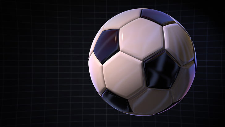 closeup photo of white and black soccer ball