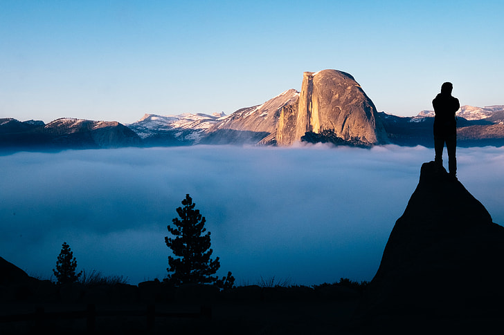 Half Dome Above the Clouds