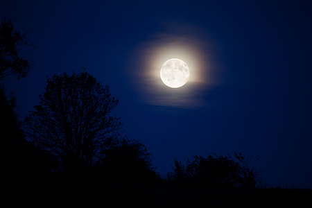 full moon at nighttime