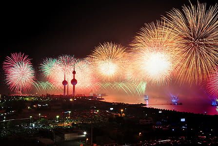 fireworks display during daytime