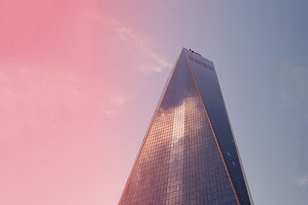 One World Trade skyscraper building in Manhattan, New York City