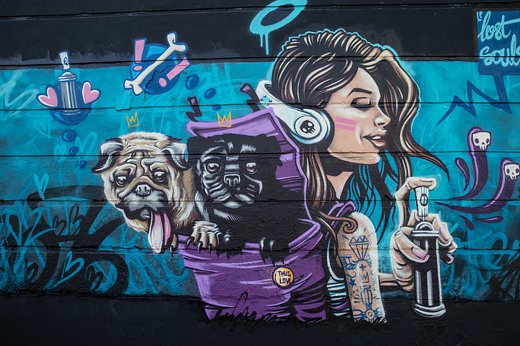 ‘Lost Souls’ street art captured in Camden in Central London, image captured with a Canon 6D