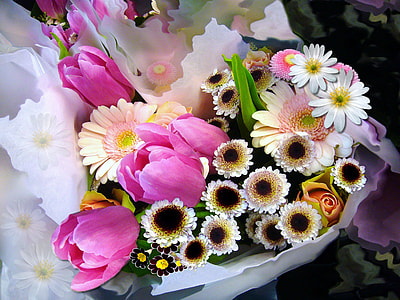 variety of flower bouquet