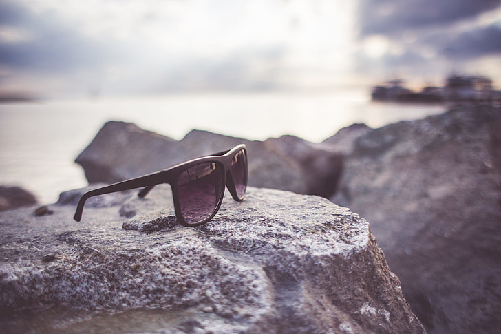 Sunglasses on a Rock