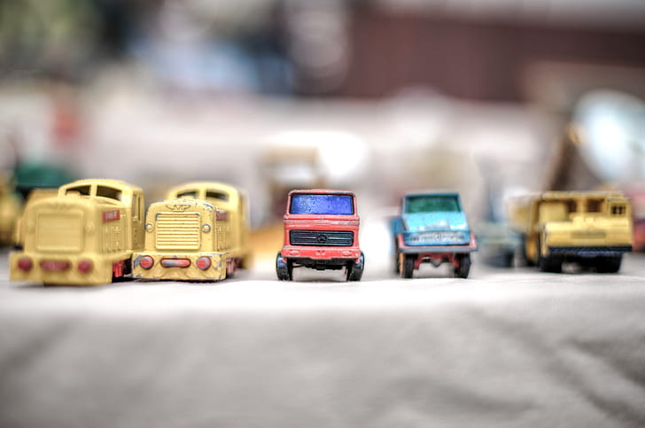 Close-up Photography of Toy Cars