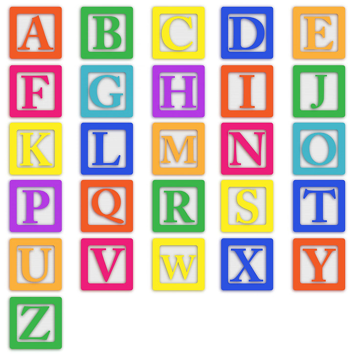 photo of alphabet illustration