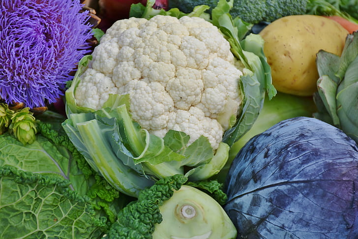 white broccoli beside potato