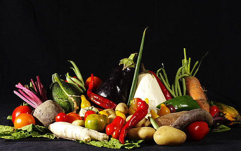 still life photo of assorted vegetables