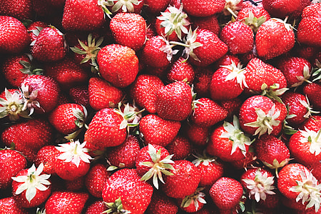 Strawberry fruits background