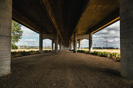 photography of under bridge