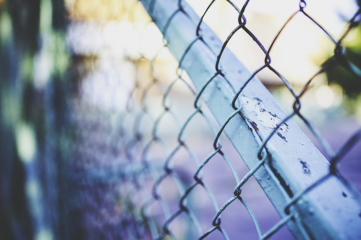 gray chain-link fence