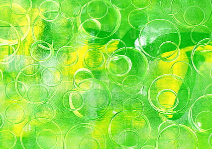 green and yellow textile