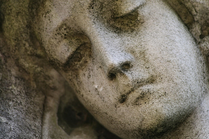 face, human statue, angel, statue, cemetery, religion