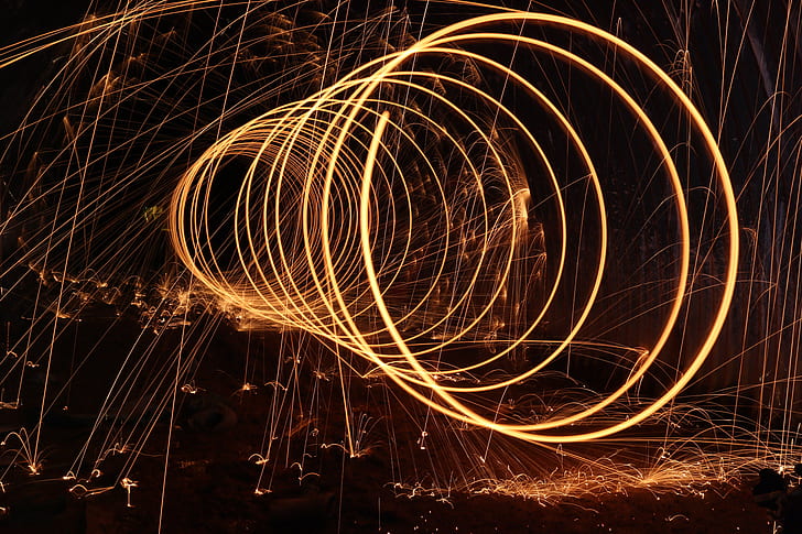 Steel Wool Photography during Night