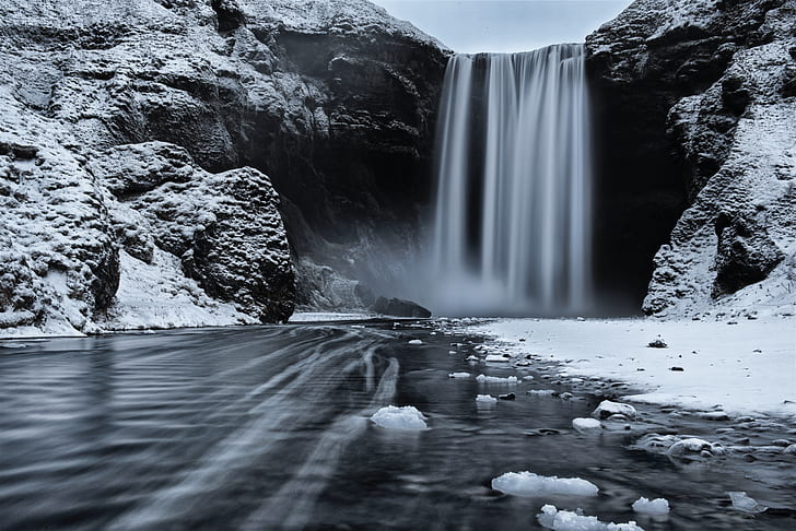 photo of a water falls
