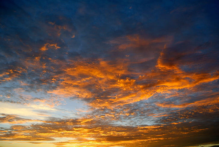 photo of sky during golden hours