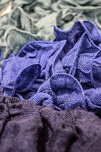closeup photo of purple mesh cloth