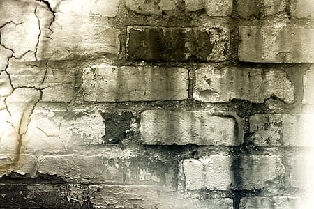 close view of grey brick wall